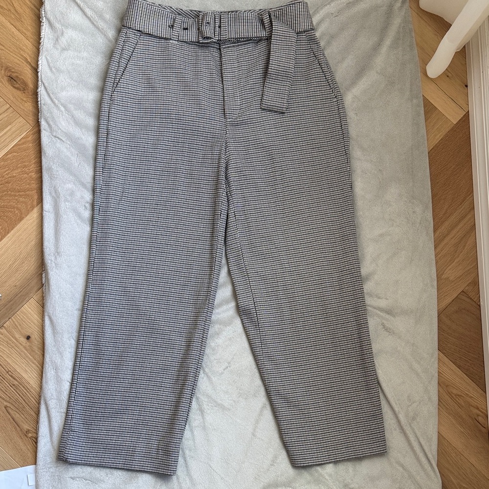 Banana Republic Women's Gray Patterned Pants